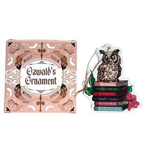 OwlCrate Oswald Owl Ornament 2024 YA Box Books  December 2024 "Out of the Woods"
